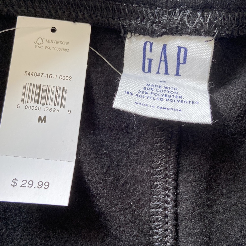 GAP Black Women's Drawstring Athletic Shorts - Picture 3 of 4